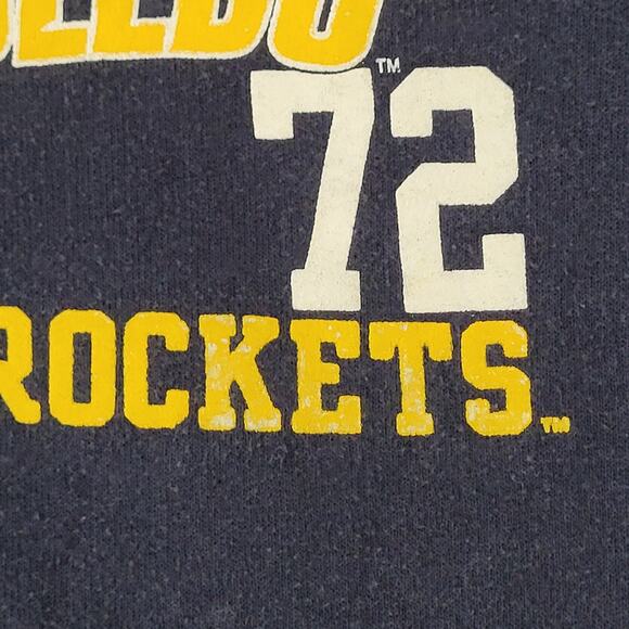 Vintage Y2K Toledo Rockets Zip Sweatshirt Medium 21x24 Baggy Cropped - Picture 12 of 16